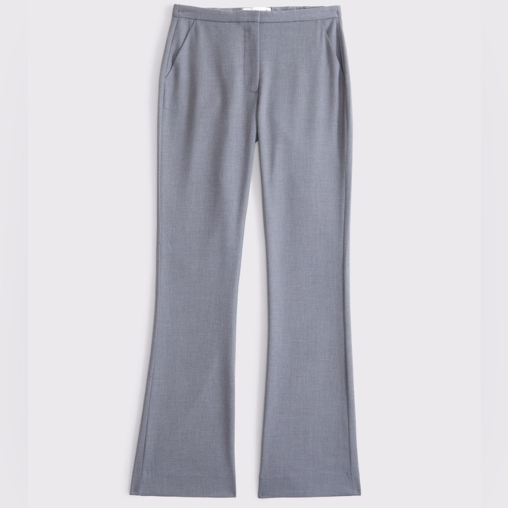 NWT Abercrombie & Fitch Low Rise Tailored Boot Pant in Gray Size 24 Regular 37.
